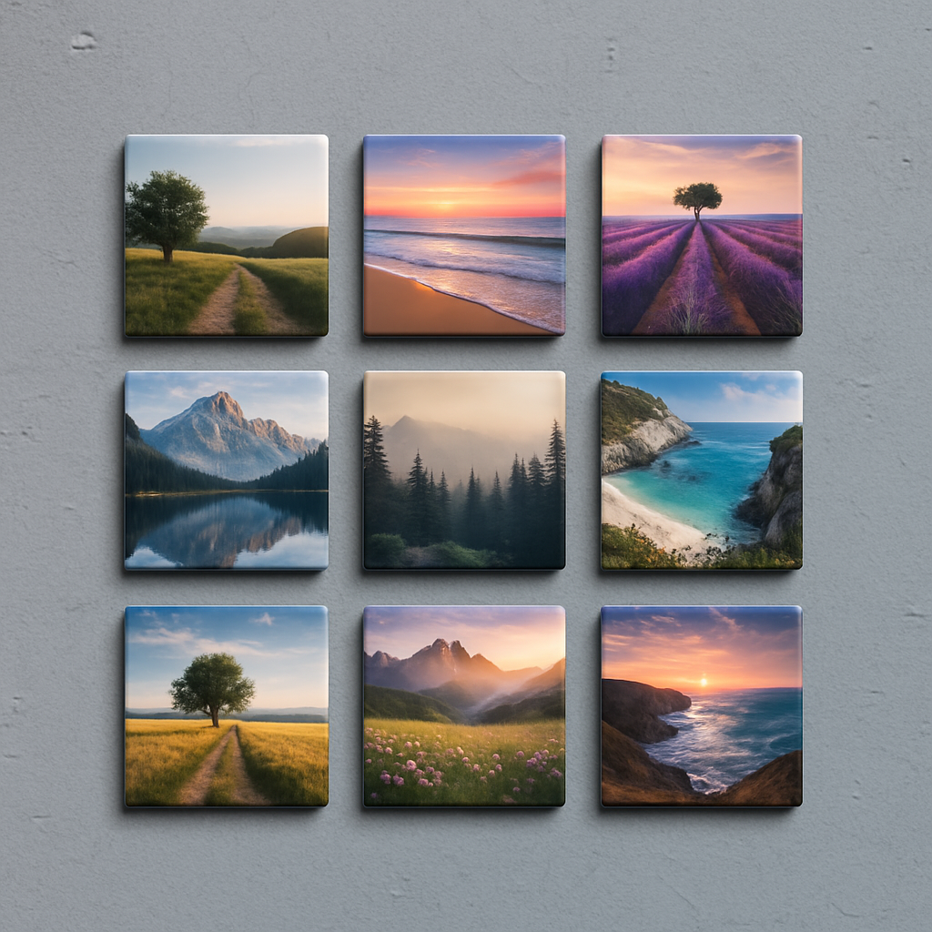 Imas magnéticos para geladeira