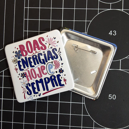 1 Broche Alfinete Personalizado - 5x5 cm